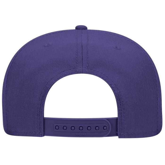 OTTO 125-978 Wool Blend Flat Visor Pro Style Snapback Cap - Purple - HIT a Double - 1
