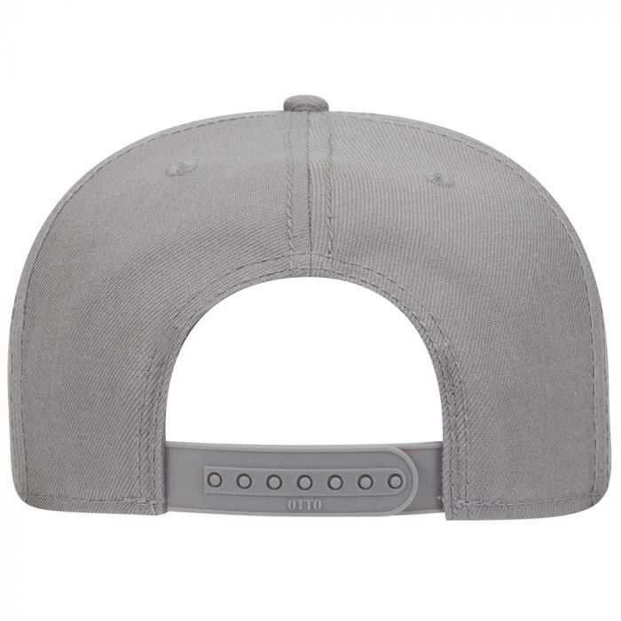OTTO 125-978 Wool Blend Flat Visor Pro Style Snapback Cap - Gray - HIT a Double - 1