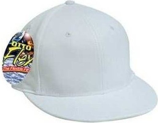 OTTO 13-725 Stretchable Flexible Fit Cap - White - HIT a Double - 1
