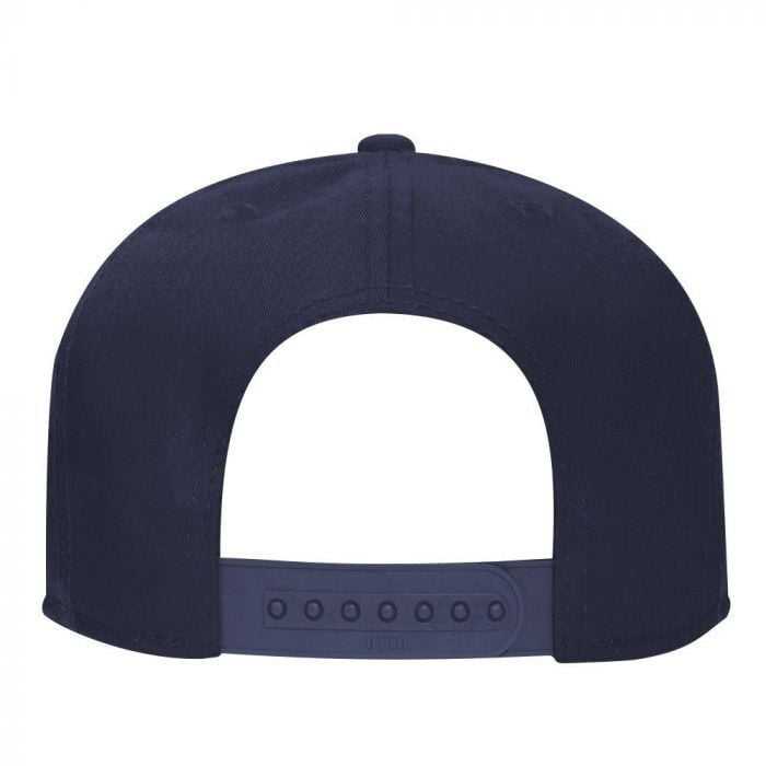 OTTO 145-1044 Superior Cotton Twill Round Flat Visor Youth 6 Panel Snapback Hat - Navy - HIT a Double - 2