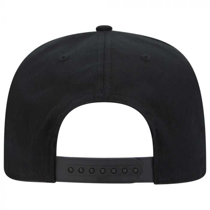 OTTO 148-1197 Snap 6 Panel Mid Profile Snapback Hat - Black - HIT a Double - 1
