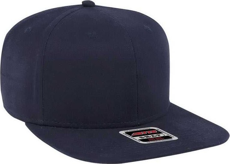 OTTO 148-1224 Snap 6 Panel Mid Profile Snapback Hat - Navy - HIT a Double - 1