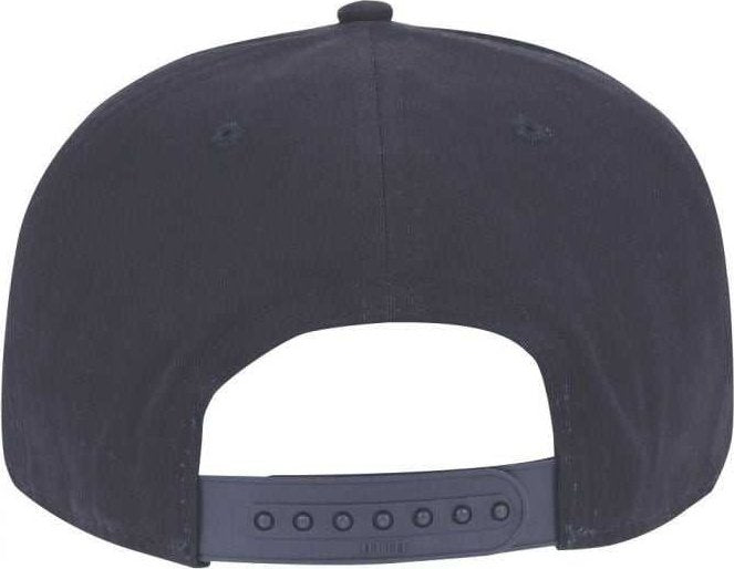 OTTO 148-1224 Snap 6 Panel Mid Profile Snapback Hat - Navy - HIT a Double - 2