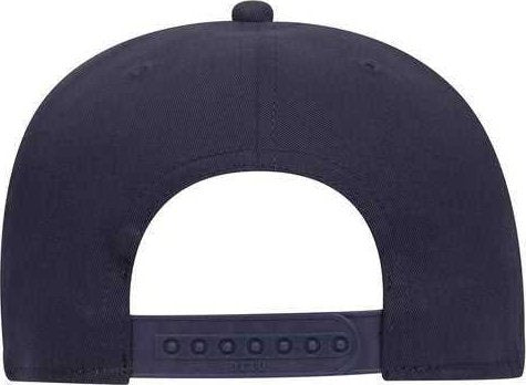 OTTO 148-1228 Ultra Fine Brushed Stretchable Superior Cotton Twill Square Flat Visor 6 Panel Pro Style Snapback Hat - Navy - HIT a Double - 2