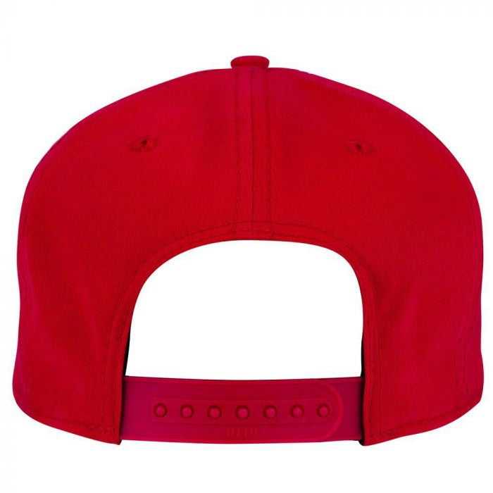 OTTO 148-1228A 6 Panel Mid Profile Snapback Hat - Red - HIT a Double - 1