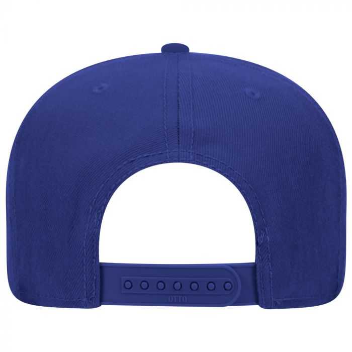 OTTO 148-1267 Snap 6 Panel Mid Profile Snapback Hat - Royal - HIT a Double - 2