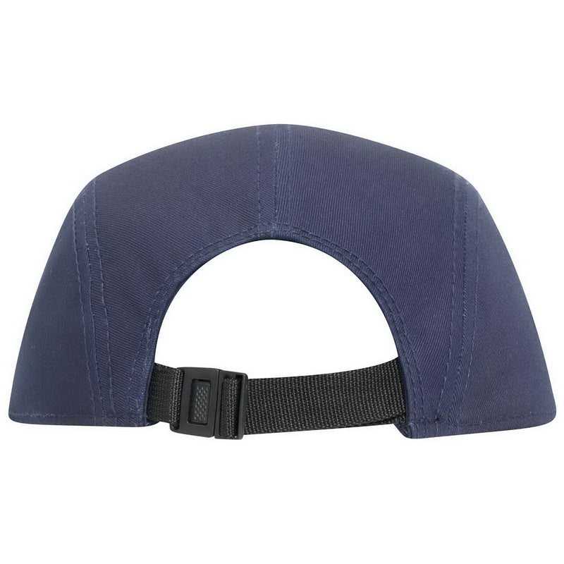 OTTO 151-1098 Superior Cotton Twill Square Flat Visor w/ Binding Trim 5 Panel Camper Hat - Navy - HIT a Double - 1