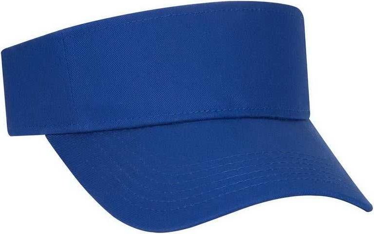 OTTO 152-1119 100% Cotton Twill Youth Sun Visor - Royal - HIT a Double - 1