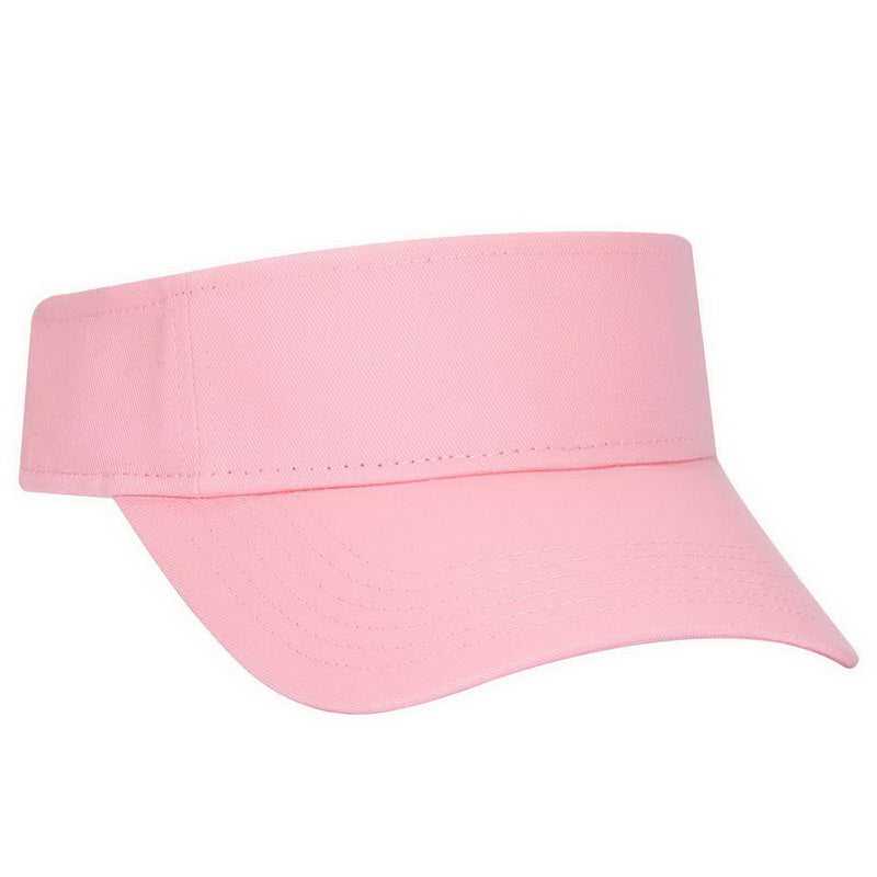 OTTO 152-1119 100% Cotton Twill Youth Sun Visor - Pink - HIT a Double - 1