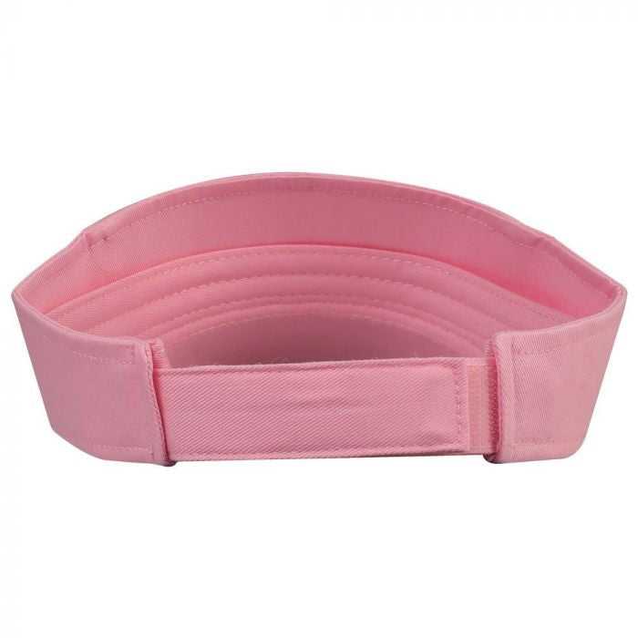 OTTO 152-1119 100% Cotton Twill Youth Sun Visor - Pink - HIT a Double - 2