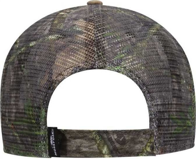 OTTO 171-1292 Mossy Oak Camouflage Superior Polyester Twill 6 Panel Low Profile Mesh Back Baseball Cap - Obsession - HIT a Double - 2
