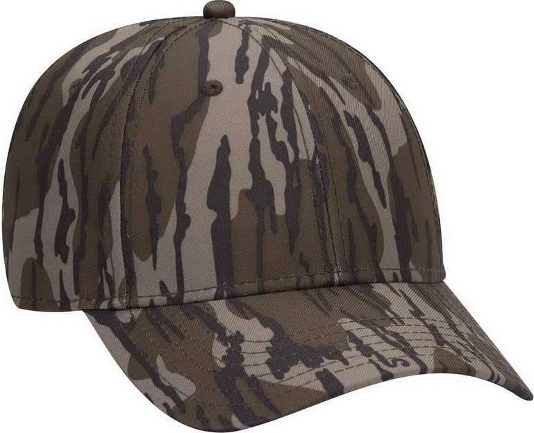 OTTO 171-1295 Mossy Oak Camouflage Superior Polyester Twill 6 Panel Low Profile Baseball Cap - Bottomland - HIT a Double - 2
