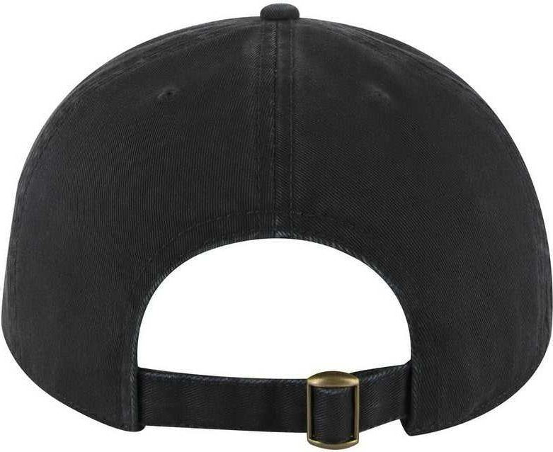 OTTO 176-1315 5 Panel Low Profile Style Dad Cap - Black - HIT a Double - 2
