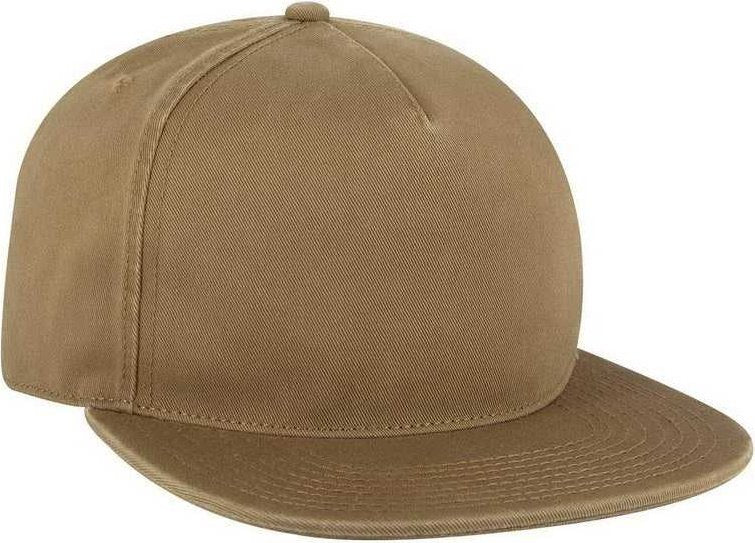 OTTO 176-1315 5 Panel Low Profile Style Dad Cap - Coyote Brown - HIT a Double - 1