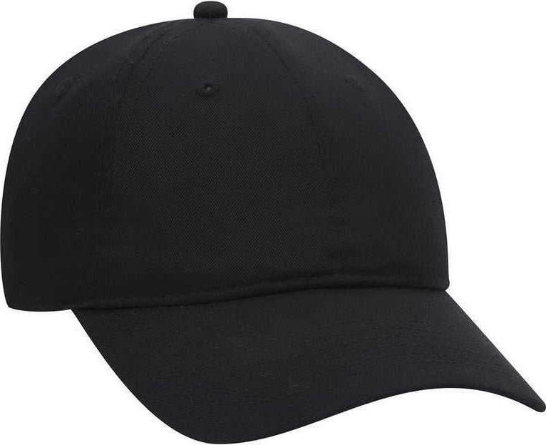 OTTO 18-010 Brushed Cotton Twill Low Profile Pro Style Cap - Black - HIT a Double - 1