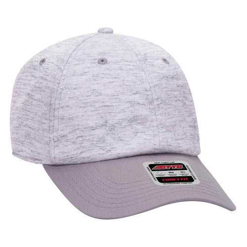 OTTO 18-1231 Otto Comfy Fit 6 Panel Low Profile Baseball Cap - Gray Heather Gray - HIT a Double - 1