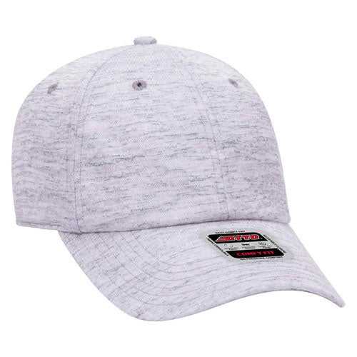 OTTO 18-1231 Otto Comfy Fit 6 Panel Low Profile Baseball Cap - Heather Gray - HIT a Double - 1