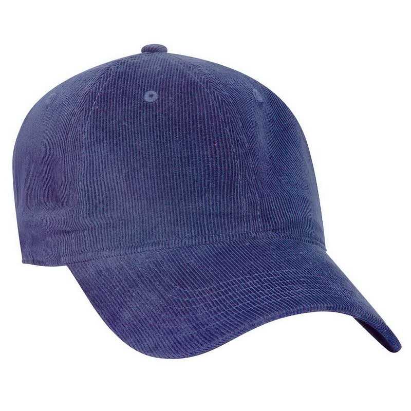 OTTO 18-1272 6 Panel Low Profile Baseball Cap - Navy - HIT a Double - 1