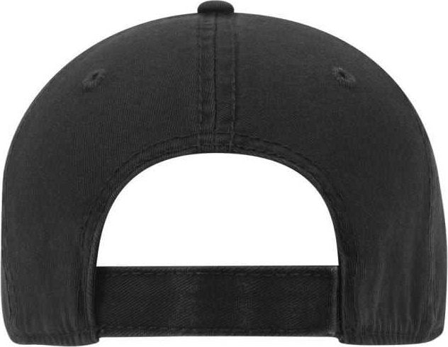 OTTO 18-1282 Comfy Fit 6 Panel Low Profile Dad Hat - Black - HIT a Double - 2