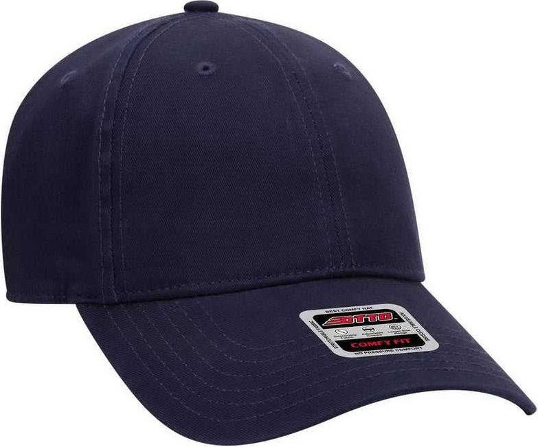 OTTO 18-1282 Comfy Fit 6 Panel Low Profile Dad Hat - Navy - HIT a Double - 1