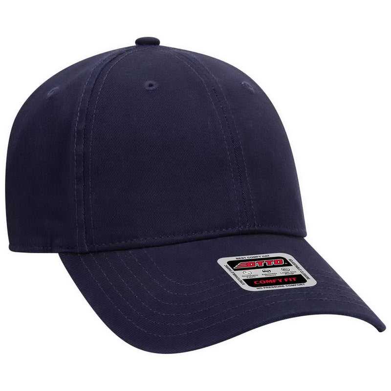 OTTO 18-1282 Comfy Fit 6 Panel Low Profile Dad Hat - Navy - HIT a Double - 1