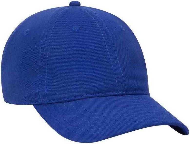 OTTO 18-253 Brushed Bull Denim Soft Crown Low Profile Pro Style Cap - Royal - HIT a Double - 1
