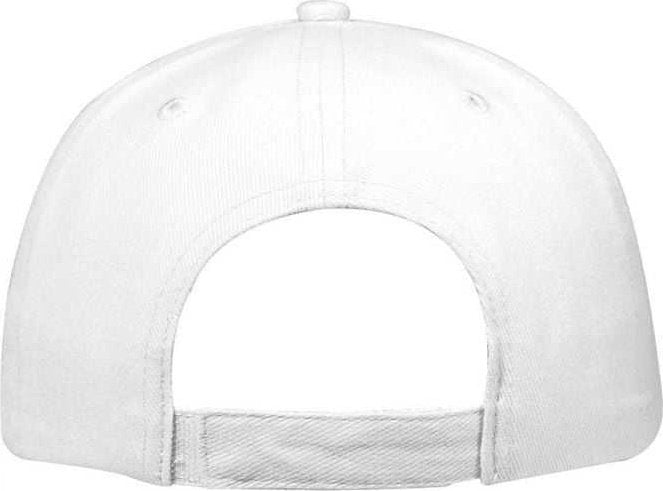 OTTO 18-253 Brushed Bull Denim Soft Crown Low Profile Pro Style Cap - White - HIT a Double - 2
