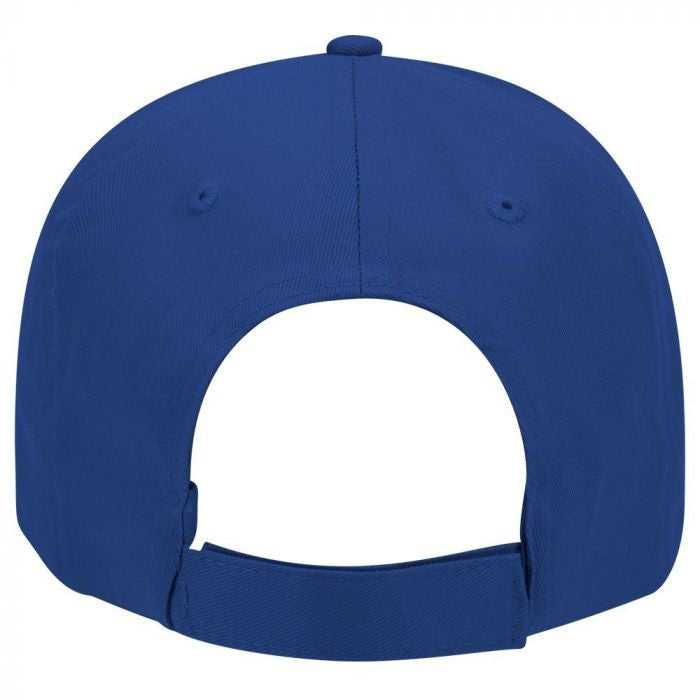 OTTO 18-553 Cotton Twill Low Profile Pro Style Cap with Adjustable Hook and Loop - Royal - HIT a Double - 1