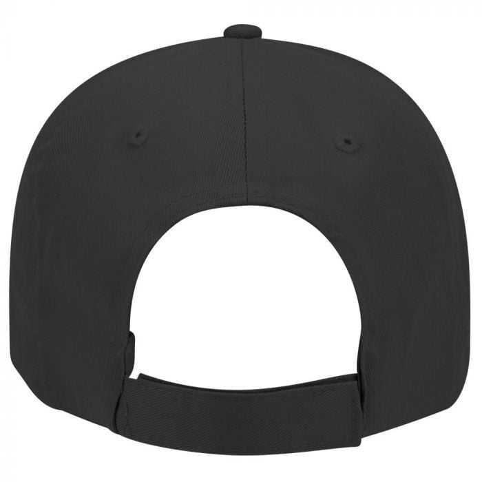 OTTO 18-553 Cotton Twill Low Profile Pro Style Cap with Adjustable Hook and Loop - Black - HIT a Double - 1