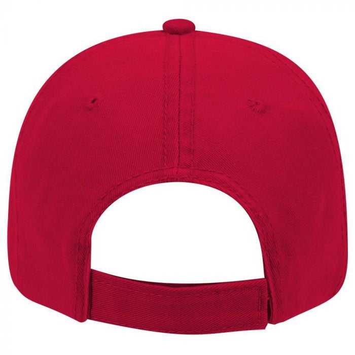 OTTO 18-692 Deluxe Garment Washed Cotton Twill Low Profile Pro Style Unstructured Soft Crown Cap - Red - HIT a Double - 1