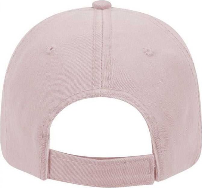 OTTO 18-692 Deluxe Garment Washed Cotton Twill Low Profile Pro Style Unstructured Soft Crown Cap - Soft Pink - HIT a Double - 2