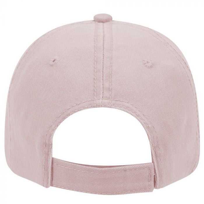 OTTO 18-692 Deluxe Garment Washed Cotton Twill Low Profile Pro Style Unstructured Soft Crown Cap - Soft Pink - HIT a Double - 2