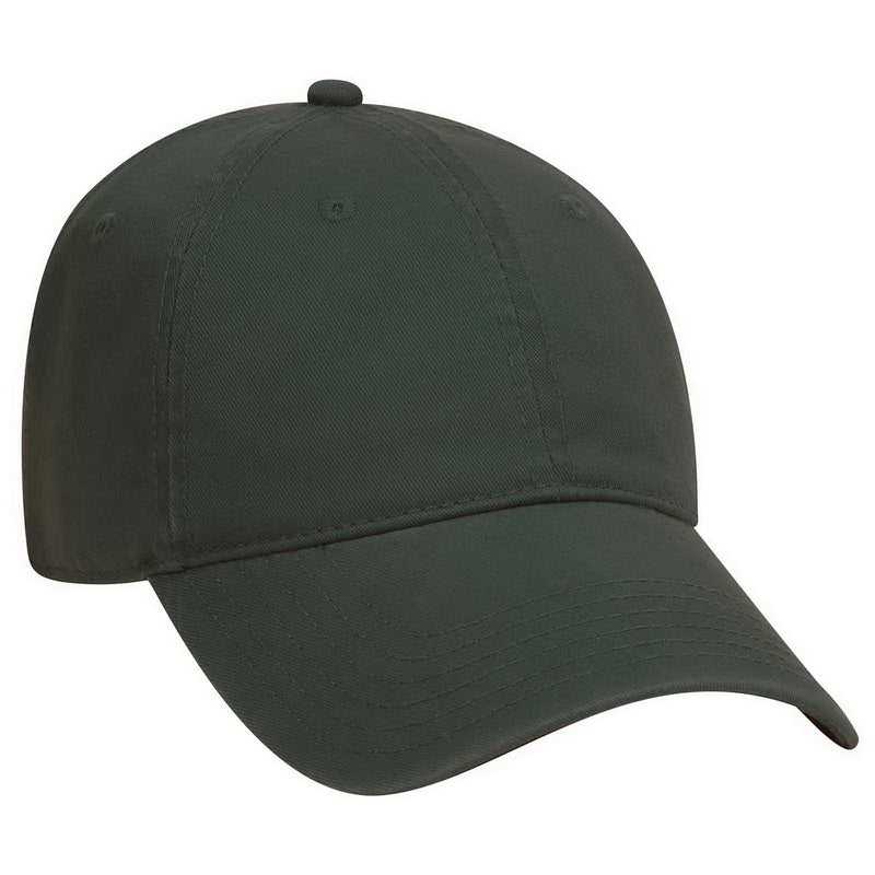 OTTO 18-692 Deluxe Garment Washed Cotton Twill Low Profile Pro Style Unstructured Soft Crown Cap - Dark Green - HIT a Double - 1