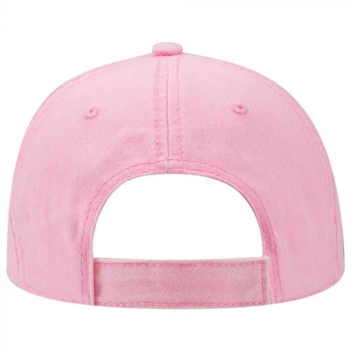 OTTO 18-711 Superior Washed Pigment Dyed Cotton Twill Low Profile Pro Style Cap - Pink - HIT a Double - 2