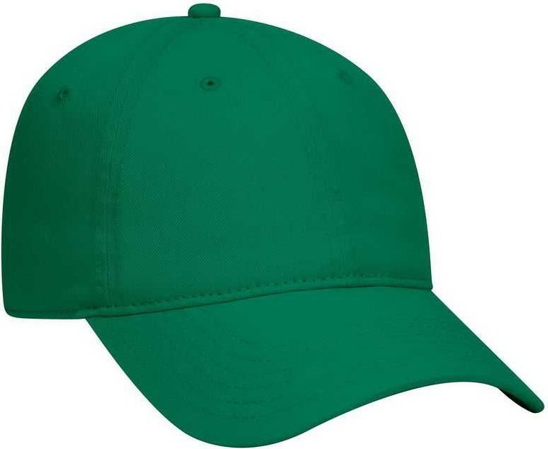 OTTO 18-772 Superior Garment Washed Cotton Twill Low Profile Pro Style Cap - Kelly - HIT a Double - 1