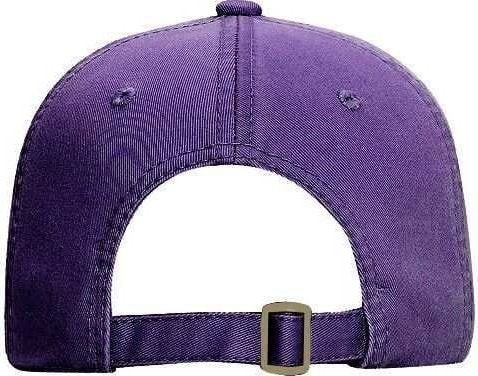 OTTO 18-772 Superior Garment Washed Cotton Twill Low Profile Pro Style Cap - Purple - HIT a Double - 2