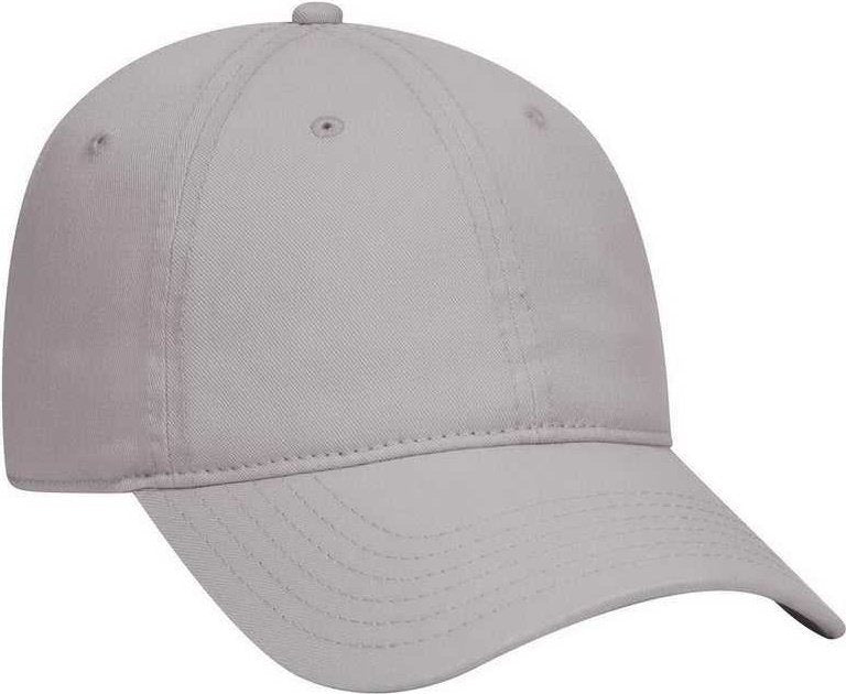 OTTO 18-772 Superior Garment Washed Cotton Twill Low Profile Pro Style Cap - Gray - HIT a Double - 1