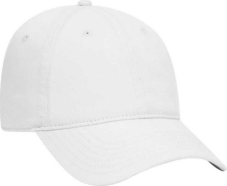OTTO 18-772 Superior Garment Washed Cotton Twill Low Profile Pro Style Cap - White - HIT a Double - 1