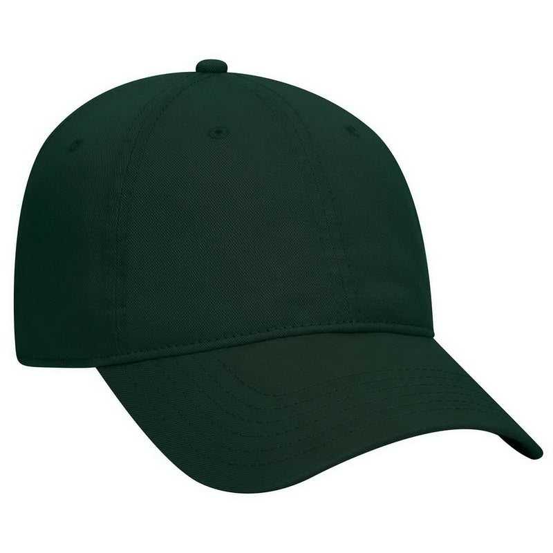 OTTO 18-772 Superior Garment Washed Cotton Twill Low Profile Pro Style Cap - Dark Green - HIT a Double - 1