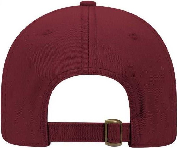 OTTO 18-772 Superior Garment Washed Cotton Twill Low Profile Pro Style Cap - Burgandy Maroon - HIT a Double - 2