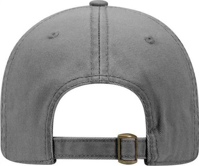 OTTO 18-772 Superior Garment Washed Cotton Twill Low Profile Pro Style Cap - Charcoal Gray - HIT a Double - 2