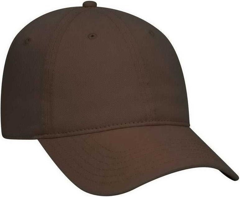 OTTO 18-772 Superior Garment Washed Cotton Twill Low Profile Pro Style Cap - Dark Brown - HIT a Double - 1