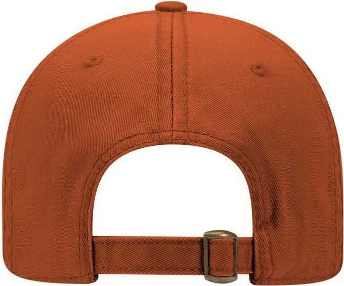 OTTO 18-772 Superior Garment Washed Cotton Twill Low Profile Pro Style Cap - Texas Orange - HIT a Double - 2
