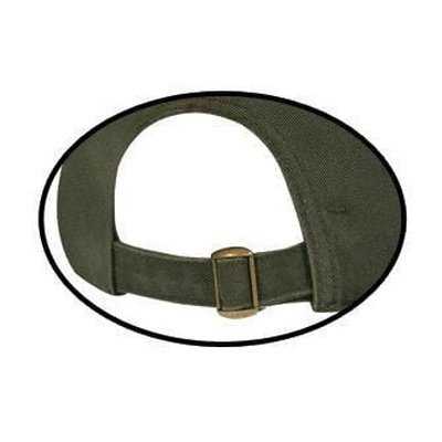 OTTO 18-772 Superior Garment Washed Cotton Twill Low Profile Pro Style Cap - Dark Olive Green - HIT a Double - 1