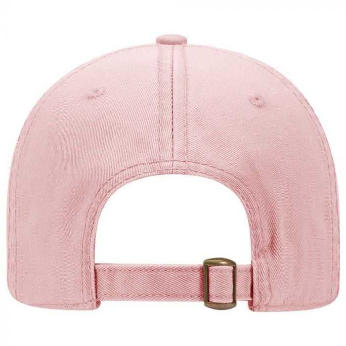 OTTO 18-772 Superior Garment Washed Cotton Twill Low Profile Pro Style Cap - Pink - HIT a Double - 2