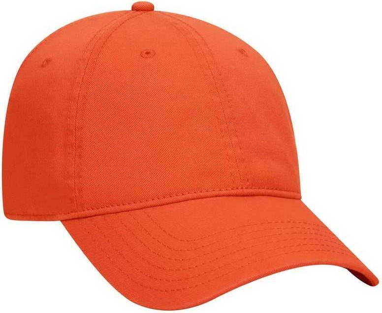 OTTO 18-772 Superior Garment Washed Cotton Twill Low Profile Pro Style Cap - Orange - HIT a Double - 1