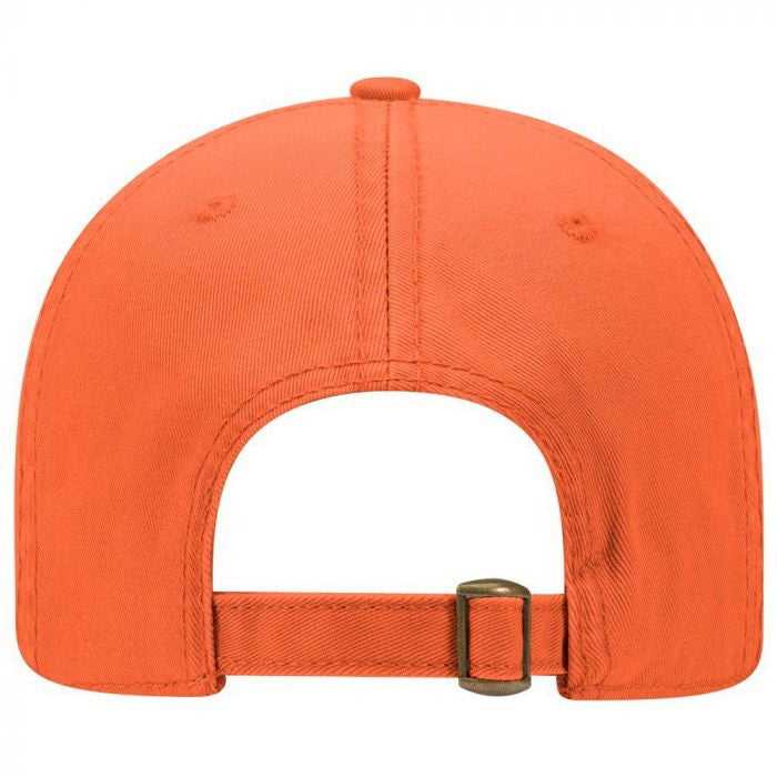 OTTO 18-772 Superior Garment Washed Cotton Twill Low Profile Pro Style Cap - Orange - HIT a Double - 1