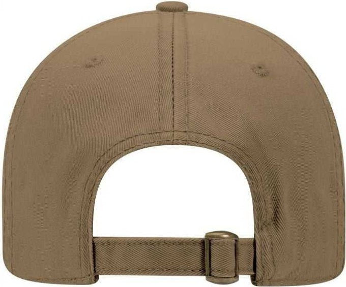 OTTO 18-772 Superior Garment Washed Cotton Twill Low Profile Pro Style Cap - Coyote Brown - HIT a Double - 2
