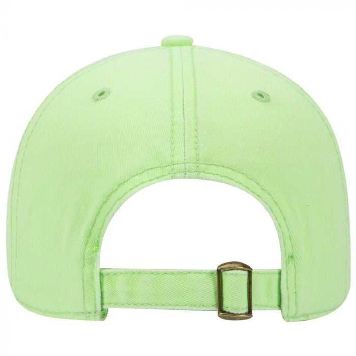 OTTO 18-772 Superior Garment Washed Cotton Twill Low Profile Pro Style Cap - Neon Green - HIT a Double - 2