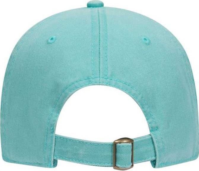 OTTO 18-772 Superior Garment Washed Cotton Twill Low Profile Pro Style Cap - Turquoise - HIT a Double - 2